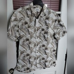 NWT Jeremiaj American legacy Men's Palm Print Shirt Sz. L